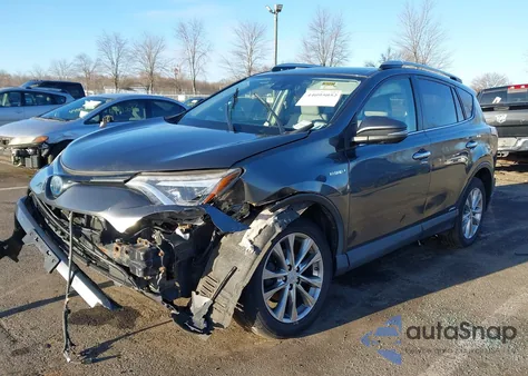 2016 Toyota Rav4 Hybrid Limited z USA, uszkodzony, nr VIN JTMDJREV5GD037667